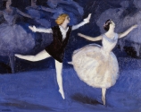 Jules Léon FLANDRIN (1871-1947), La Pavlova and Nijinsky, 1909, oil on board, 52 x 67.3 cm. © MuMa Le Havre / Florian Kleinefenn — © ADAGP, Paris, 2015