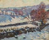 Armand GUILLAUMIN (1841-1927), Paysage de neige à Crozant, vers 1895, huile sur toile, 60 x 73 cm. © MuMa Le Havre / David Fogel