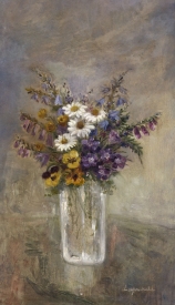Pierre LAPRADE (1875-1931), Bouquet de fleurs des champs, huile sur toile, 61,5 x 38 cm. © MuMa Le Havre / Florian Kleinefenn