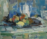 André LEGALLAIS (1921-1980), Nature morte, 1955, huile sur toile, 50 x 61 cm. Le Havre, musée d'art moderne André Malraux, achat de la Ville, 1956. © 2005 MuMa Le Havre / Florian Kleinefenn