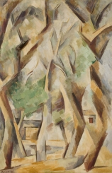 André LHOTE (1885-1962), Trees at Avignon, ca. 1909-1910, oil on canvas, 81.5 x 54.3 cm. © MuMa Le Havre / Florian Kleinefenn — © ADAGP, Paris, 2013