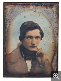 Auguste AUTIN, Portrait d’Adolphe Gaspard Souquet de la Tour (1831-1899), vers 1850, daguerréotype, 16 x 12 cm. Collection Pierre Gaston
