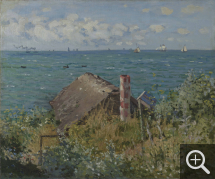 Claude MONET (1840-1926), La Cabane de Sainte-Adresse, 1867, huile sur toile, 53 x 62 cm. MAH - Musée d'art et d'histoire - Ville de Genève - ancien dépôt de la Fondation Garengo - 1990. © Musée d'art et d'histoire - Ville de Genève /Flora Bevilacqua