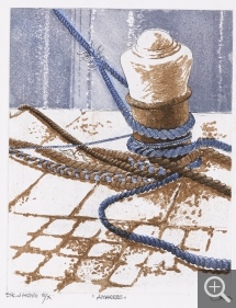 Claude LE MEILLEUR, s. d., gravure, 46 x 38 cm. Le Havre - musée d’art moderne André Malraux - don Christiane Le Meilleur - 2024. ©MuMa Le Havre / François Dugué
