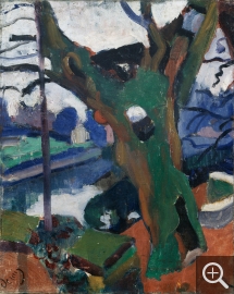 André DERAIN (1880-1954), Le Vieil Arbre, 1904, huile sur toile. Paris - Centre Pompidou - MNAM/CCI. Achat - 1951. ©Centre Pompidou - MNAM-CCI - Dist. RMN-Grand Palais / Philippe Migeat ©ADAGP - Paris 2024