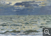 Claude MONET (1840-1926), Marine, Le Havre, vers 1866, huile sur toile, 43 x 59 cm. Charlottenlund - Ordrupgaard Museum. © Ordrupgaard Museum - Charlottenlund/ Anders Sune Berg
