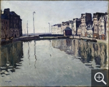 Albert MARQUET (1875-1947), Le Havre, Bassin du Roy, 1906, huile sur toile, 65 x 80,5 cm. Caen - musée des beaux-arts - dépôt du Centre Pompidou - MNAM/CCI - Paris. © Centre Pompidou - MNAM-CCI - Dist. RMN-Grand Palais / Jean-Claude Planchet