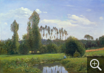 Claude MONET (1840-1926), Vue prise à Rouelles, 1858, huile sur toile, 46 × 65 cm. Japon - Saitama - Museum of Modern Art - dépôt du Marunuma Art Park - Asaka. © Bridgeman Images