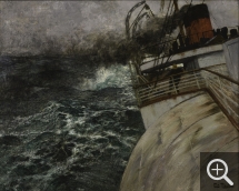 Frits THAULOW, Le Vapeur transatlantique, 1898, huile sur toile, 55 x 81 cm. Le Havre - musée d'art moderne André Malraux ©MuMa Le Havre / François Duguet Frits THAULOW, Le Vapeur transatlantique, 1898, huile sur toile, 55 x 81 cm. Le Havre - musée d'art moderne André Malraux ©MuMa Le Havre / François Duguet