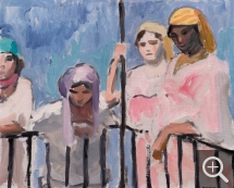 Albert MARQUET (1875-1947), Femmes d’Alger, vers 1920-1921, huile sur toile marouflée sur carton, 33 x 41 cm. 'Collection particulière. ©Wilson Graham