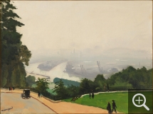 Albert MARQUET (1875-1947), Rouen, vue de Canteleu, temps gris, 1927, huile sur toile, 46 x 60,5 cm. Collection particulière - Courtoisie Galerie de la Présidence. © Giorgio Skory