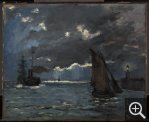 Claude MONET (1840-1926), Marine, Effet de nuit, vers 1864, huile sur toile, 59 x 72 cm. Edimbourg - National Galleries of Scotland. © National Galleries of Scotland