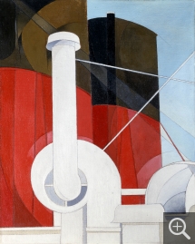 Charles DEMUTH (1883-1935), Paquebot Paris, 1921-1922, huile sur toile, 63,5 x 50,8 cm. Colombus. ©Columbus Museum of Art - Ohio : Don de Ferdinand Howald