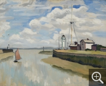 Albert MARQUET (1875-1947), Marée basse, port de Honfleur, 1911, oil on canvas, 65 x 81 cm. Private collection. © Courtoisie Thierry-Lannon et associés - Brest