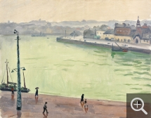 Albert MARQUET (1875-1947), Le Port de Dieppe, 1937, huile sur toile, 46 x 60 cm. 'Collection particulière. © Courtoisie Artcurial - Paris