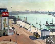 Albert MARQUET (1875-1947), Le Quai du Havre, 1934, huile sur toile, 65 x 81 cm. Liège - Musée des Beaux-Arts/La Boverie. © Musée des Beaux-Arts de Liège/La Boverie