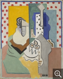 Albert GLEIZES (1881-1953), Peinture familière, 1923, peinture à colle sur toile, 80,5 x 65,5 cm. Le Havre Musée d’art moderne André Malraux. © MuMa Le Havre / Florian Kleinefenn ©Adagp Paris 2023