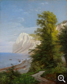 Carl Frederik AAGAARG (1833-1895), Vue de Mons Klint en été, huile sur toile, 52 x 42 cm. . © A. Leprince