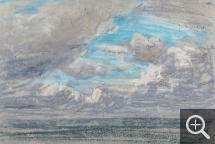 Eugène BOUDIN (1824-1898), Étude de ciel, 1855-1862, pastel sur papier, 14 x 20,5 cm. . © Philip Bernard