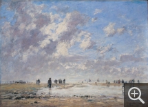 Eugène BOUDIN (1824-1898), Marée basse à Étaples, 1886, huile sur toile, 79 x 109 cm. © Musée des Beaux-Arts - Mairie de Bordeaux / L. Gauthier, F. Deval