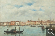 Eugène BOUDIN (1824-1898), Le quai des esclavons à Venise, 1895, oil on canvas, 50 x 74 cm. Paris, musée d’Orsay. © RMN-Grand Palais / Hervé Lewandowski