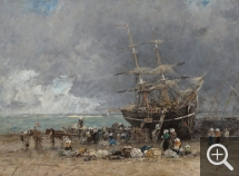 Eugène BOUDIN (1824-1898), Retour du Terre-Neuvier, 1875, oil on canvas, 73.5 x 100.7 cm. . © Washington, National Gallery of Art