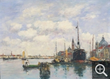 Eugène BOUDIN (1824-1898), Venise-Marine à Guidecca, 1895, oil on canvas, 37.1 x 50 cm. . © Princeton, University Art Museum