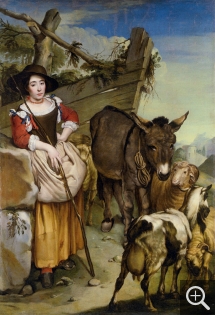 Giacomo CERUTI (1698-1767), Bergère, huile sur toile, 203 x 139 cm. . © Droits réservés