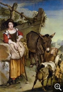 Giacomo CERUTI (1698-1767), Shepherdess, oil on canvas, 203 x 139 cm. Private collection. © All rights reserved