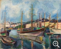 Raoul DUFY (1877-1953), Le Port du Havre [Le Port des yachts dans le bassin du Commerce au Havre], 1906, huile sur toile, 50 × 61 cm. Collection particulière. © Courtesy Phillips © ADAGP, Paris 2019