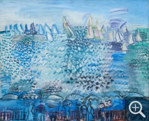 Raoul DUFY (1877-1953), Les Régates au Havre, 1925, huile sur toile, 52,5 x 63,5 cm. Collection particulière. © MuMa Le Havre / Charles Maslard © Adagp, Paris 2019