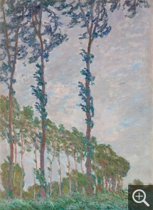 Claude MONET (1840-1926), Effet de vent, série des Peupliers, 1891, oil on canvas, 100 x 74 cm. Paris, musée d’Orsay. © RMN-GP (Musée d’Orsay) / Adrien Didierjean