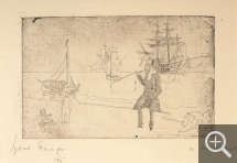 Lyonel FEININGER (1871-1956), At the Seaside, 1911, etching, 13.7 x 21.6 cm. Private collection. © Maurice Aeschimann — © ADAGP, Paris, 2015