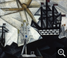 Lyonel FEININGER (1871-1956), Battle Fleet, 1920, oil on canvas, 40 x 48 cm. Private collection. © Maurice Aeschimann — © ADAGP, Paris, 2015