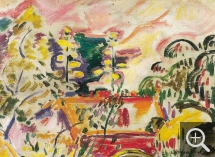 Othon FRIESZ (1879-1949), Paysage à La Ciotat, 1907, huile sur panneau, 24 x 32,5 cm. Paris, musée d’art moderne (MAMVP). © MAMVP / Jean-Yves Trocaz — © ADAGP, Paris, 2013