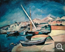 Othon FRIESZ (1879-1949), The Port, L’Estaque, oil on canvas. Private collection. © Conseil Investissement Art BNP Paribas — © ADAGP, Paris, 2013