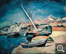 Othon FRIESZ (1879-1949), The Port, L’Estaque, oil on canvas. Private collection. © Conseil Investissement Art BNP Paribas — © ADAGP, Paris, 2013