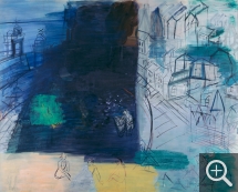 Raoul DUFY (1877-1953), Cargo noir, après 1948, huile sur toile, 126,7 x 158,7 cm. Paris, Centre Pompidou musée national d'Art moderne/Centre de création industrielle, dépôt à La Piscine, musée d'Art et d'Industrie André Diligent de Roubaix. © Centre Pompidou, MNAM-CCI, Dist. RMN-Grand Palais / Adam Rzepka © ADAGP, Paris, 2017