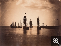 Gustave LE GRAY (1820-1884), Bateaux quittant le port du Havre, vers 1856-1857, , 32.5 x 42.5 cm. . © MuMa Le Havre / Charles Maslard