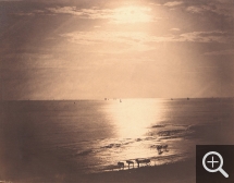 Gustave LE GRAY (1820-1884), Le Soleil au zénith – Océan n°22, Normandie, 1856, papier albuminé à partir d'un négatif verre au collodion, 31.8 x 40.7 cm. Le Havre, Bibliothèque Municipale