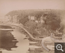 Émile LETELLIER (1833-1893), Tancarville, view of the castle and the village, 1877, photography, 39 x 47.5 cm. © Le Havre, bibliothèque municipale / Émile Letellier