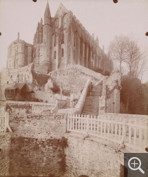 Henri MAGRON (1845-1927), Mont Saint-Michel. The Merveille, View of the North Tower, 1899, rotogravure, 31 x 25.2 cm. Collection Chéreau. © Caen, ARDI Photographies / Henri Magron