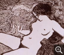 Aristide MAILLOL (1861-1944), La Vague, 1895-1898, bois gravé, 17 x 19,7 cm. © Paris, BnF