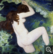 Aristide MAILLOL (1861-1944), La Vague, ca. 1891, huile sur toile, 95,5 x 89 cm. Paris, musée des beaux-arts — Petit Palais. © Photothèque des musées de la Ville de Paris / Pierrain