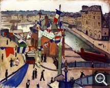Albert MARQUET (1875-1947), Le 14 juillet au Havre, 1906, huile sur toile, 65 × 81 cm. Winterthur, Villa Flora. Wikimedia Commons