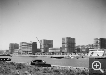 Anonyme (photographe du MRU), Chantiers ISAI [Immeuble sans affectation individuelle], atelier Perret, mai 1951. Photothèque de la DICOM © MEDDE / MLETR © Auguste Perret, UFSE, SAIF 2015