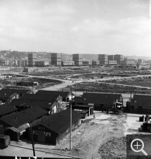 Henri SALESSE, Chantiers ISAI [Immeuble sans affectation individuelle], atelier Perret, mai 1951. Photothèque de la DICOM © MEDDE / MLETR