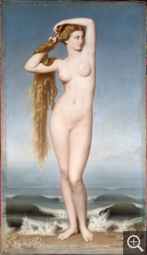 Eugène-Emmanuel-Amaury PINEU-DUVAL (1808-1885), La Naissance de Vénus, 1862, oil on canvas, 197 x 109 cm. Lille, palais des beaux-arts. © RMN - Grand Palais / Thierry Le Mage