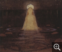 Harald SOHLBERG (1869-1935), Sirène, 1897, huile sur toile, 46,5 x 54,5 cm. 