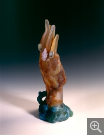 Main aux algues et aux coquillages, 1904, verre à plusieurs couches travaillé à chaud, 32,5 x 13,2 cm. Musée de l'Ecole de Nancy. © Nancy, musée de l'Ecole de Nancy, Studio Image